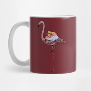 Flamingo and Poodle Mug